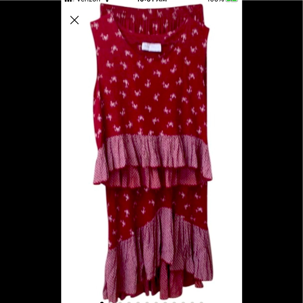 🇺🇸 Vintage 1980s Daisy Shoppe 2-pc skirt &  top ruffles July 4th plus EUC